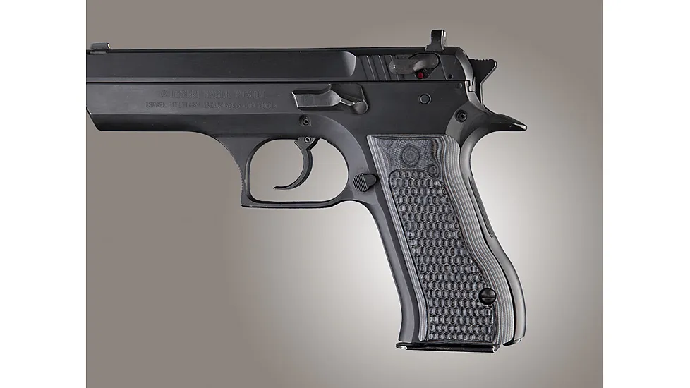 Hogue G-10 Grips for Baby Eagle .40 / 9mm Jericho & Uzi Eagle, Piranha pattern