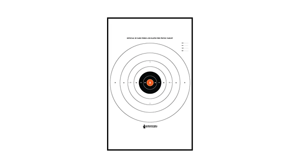 Action Target B-8 25 Yard Timed And Rapid Fire Target, Pack of 100