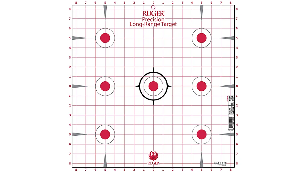 Ruger 7-Spot Precision Sight-In Grid Paper Shooting Targets
