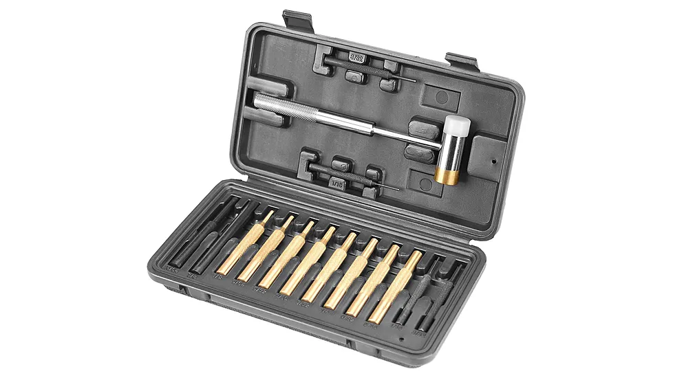 Wheeler Engineering Hammer and Punch Set, Plastic Case