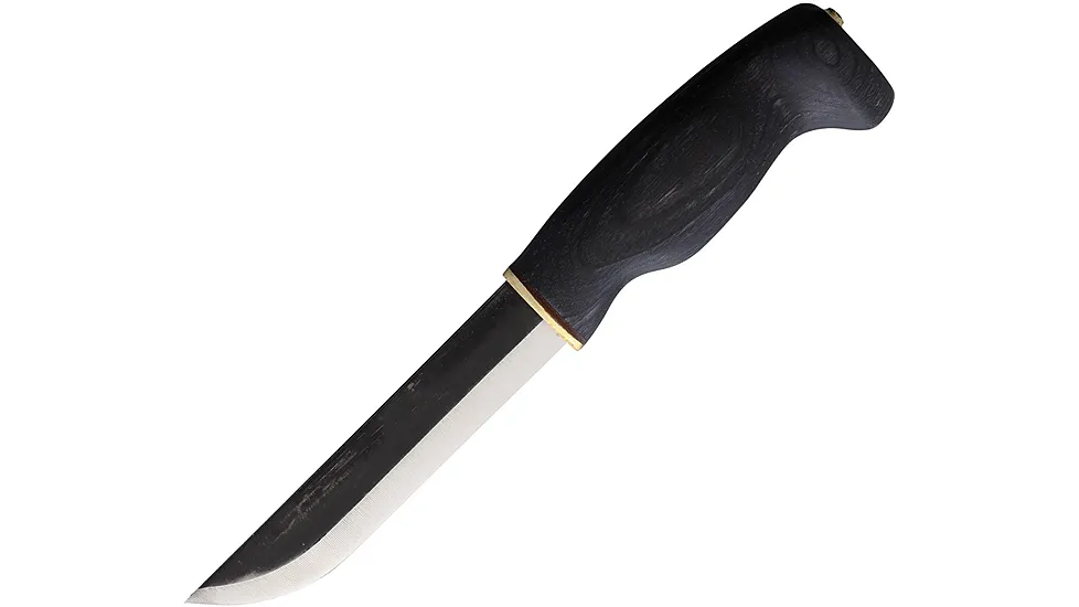Wood Jewel Bearleuku Black Fixed Blade Knife