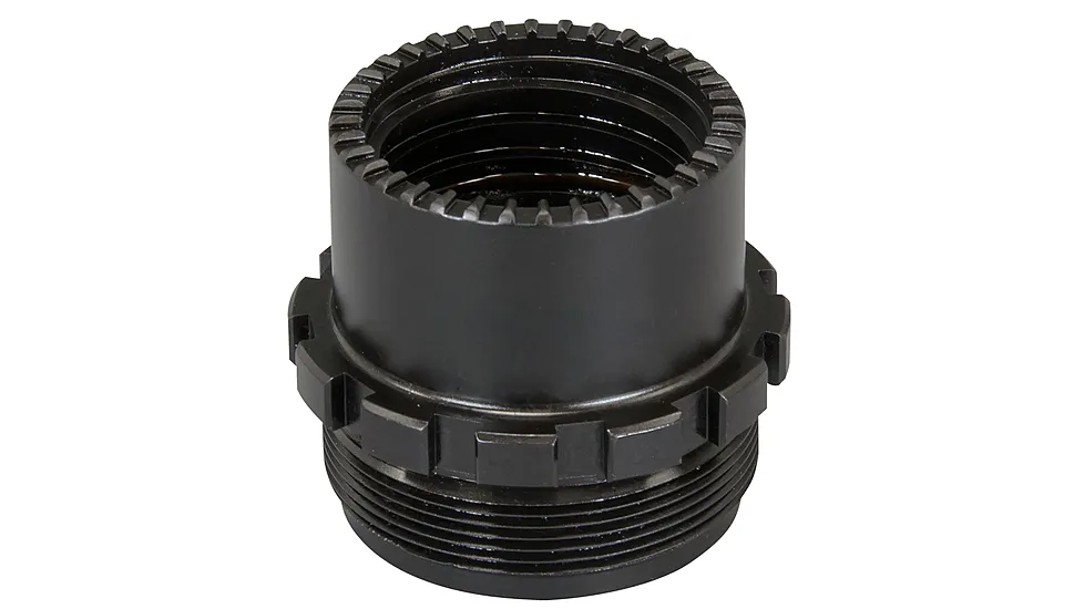 Yankee Hill 3060 Phantom QD Adapter 1-3/8"-24 Tpi, Black Stainless Steel