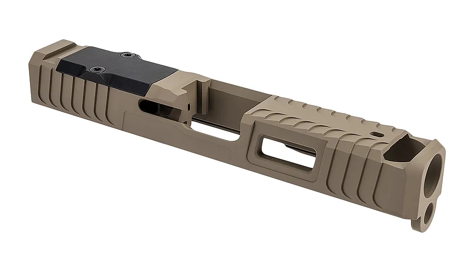 Zaffiri Precision ZPS.B.43.FDE ZPS.IBS Custom Slide Fits Glock 43/43x Flat Dark
