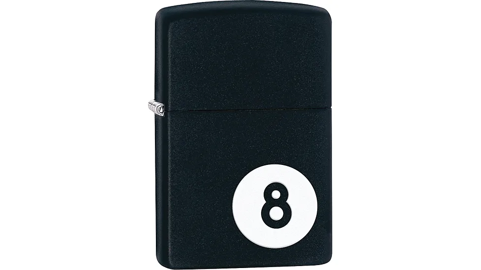 Zippo 8-Ball Black Matte Lighter