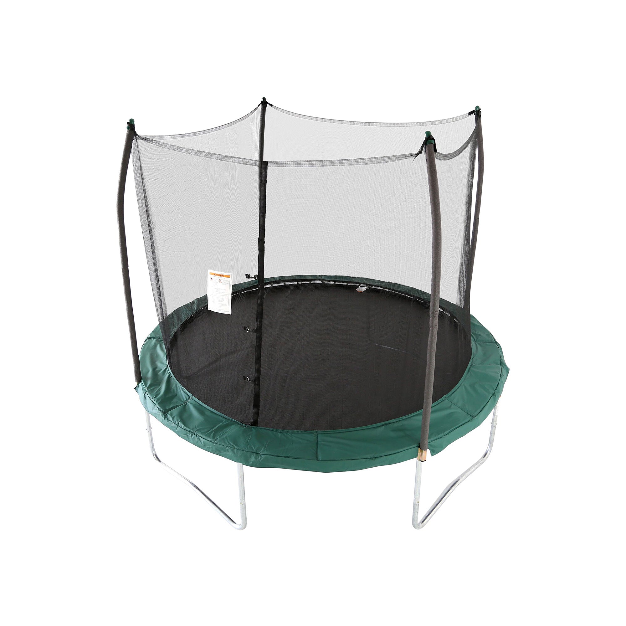 Skywalker Trampolines 10ft Outdoor Trampoline w/Enclosure, Green (For Parts)