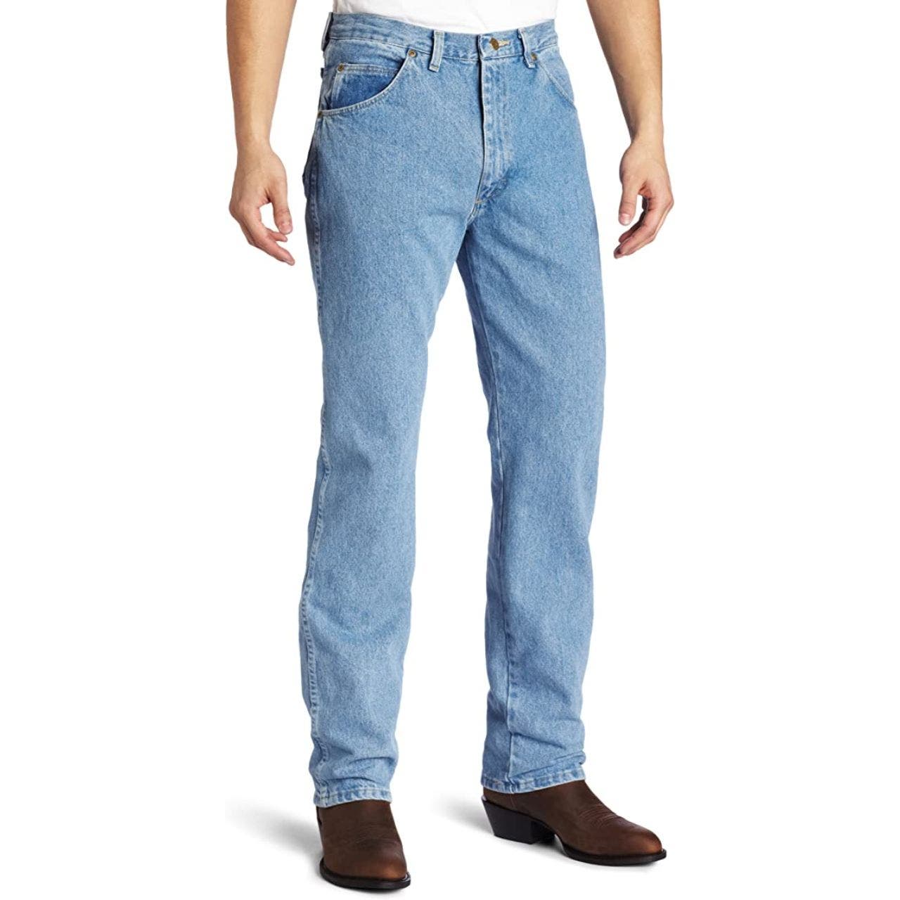 Wrangler Men's Rugged Wear Classic Fit Jeans-Rough Wash