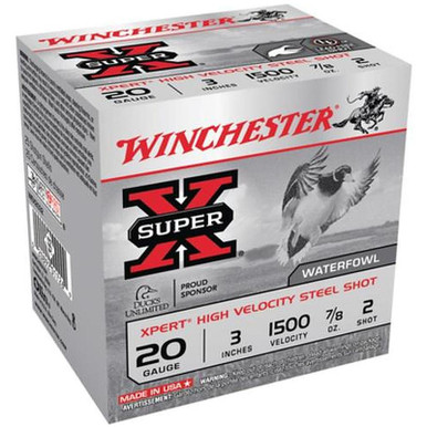 Winchester Xpert High Velocity 20 Gauge 3" 7/8 oz 2 Shot 25 Rounds