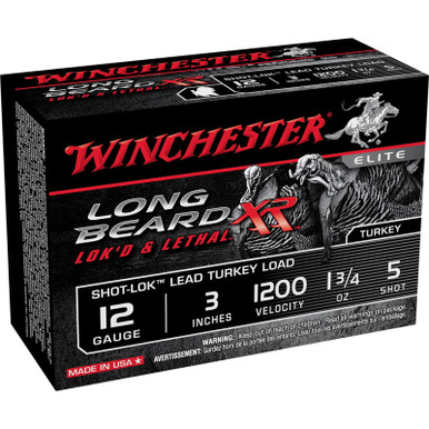 Winchester STLB1235 Long Beard XR SL 12 Gauge 3" 1 3/4 oz 5 Shot 10 Rounds