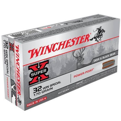 Winchester X32WS2 Super X .32 Winchester Special Jacketed Soft Point 170 GR 20 Rounds