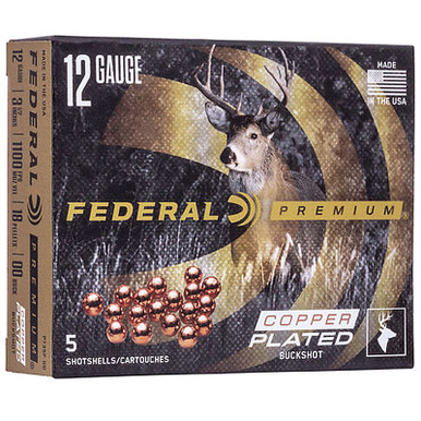 Federal P135F00 Premium VS 12 Gauge 3.5" 18 Pellets 00 Shot 5 Rounds