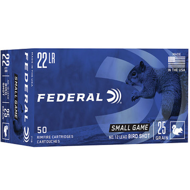 Federal 716 GameShok 22LR 25 GR 12 Lead Bird Shot 50 Rounds