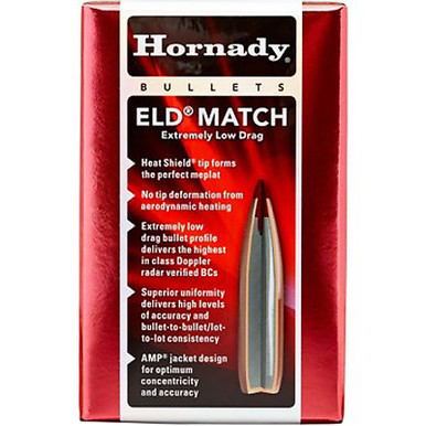 HORNADY 26176 6.5MM .264 123 GR ELD MATCH 100 CT.