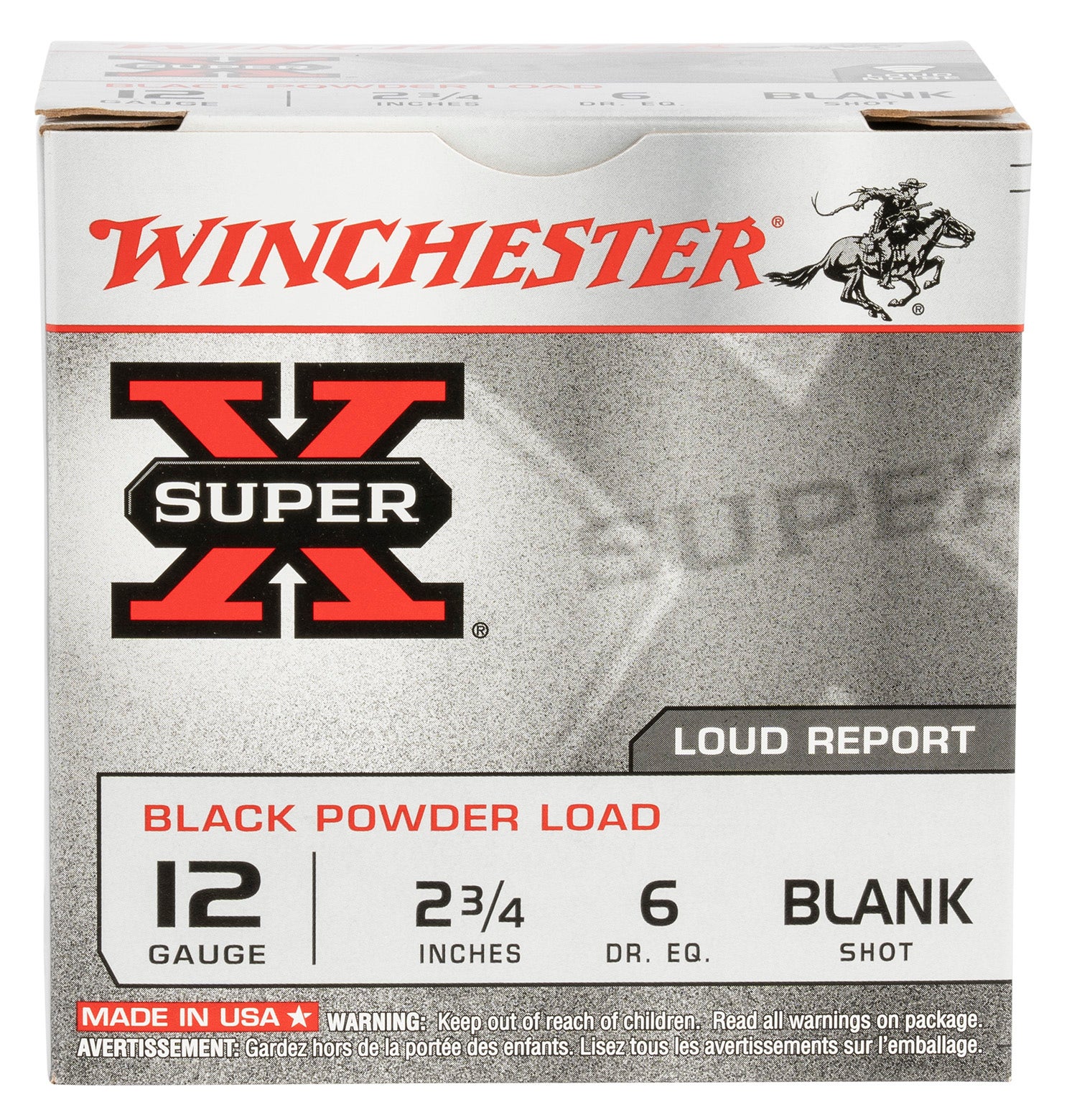Winchester Black Powder 12 Gauge 2.75" Blackpowder Blank