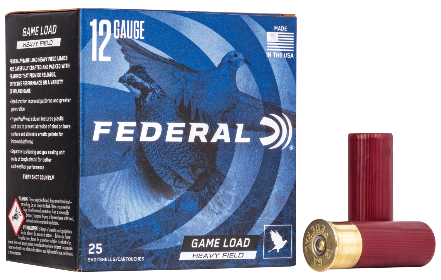 Federal Game-Shok Heavy Field Load 12ga 1-1/8 oz #7.5 Lead Shot
