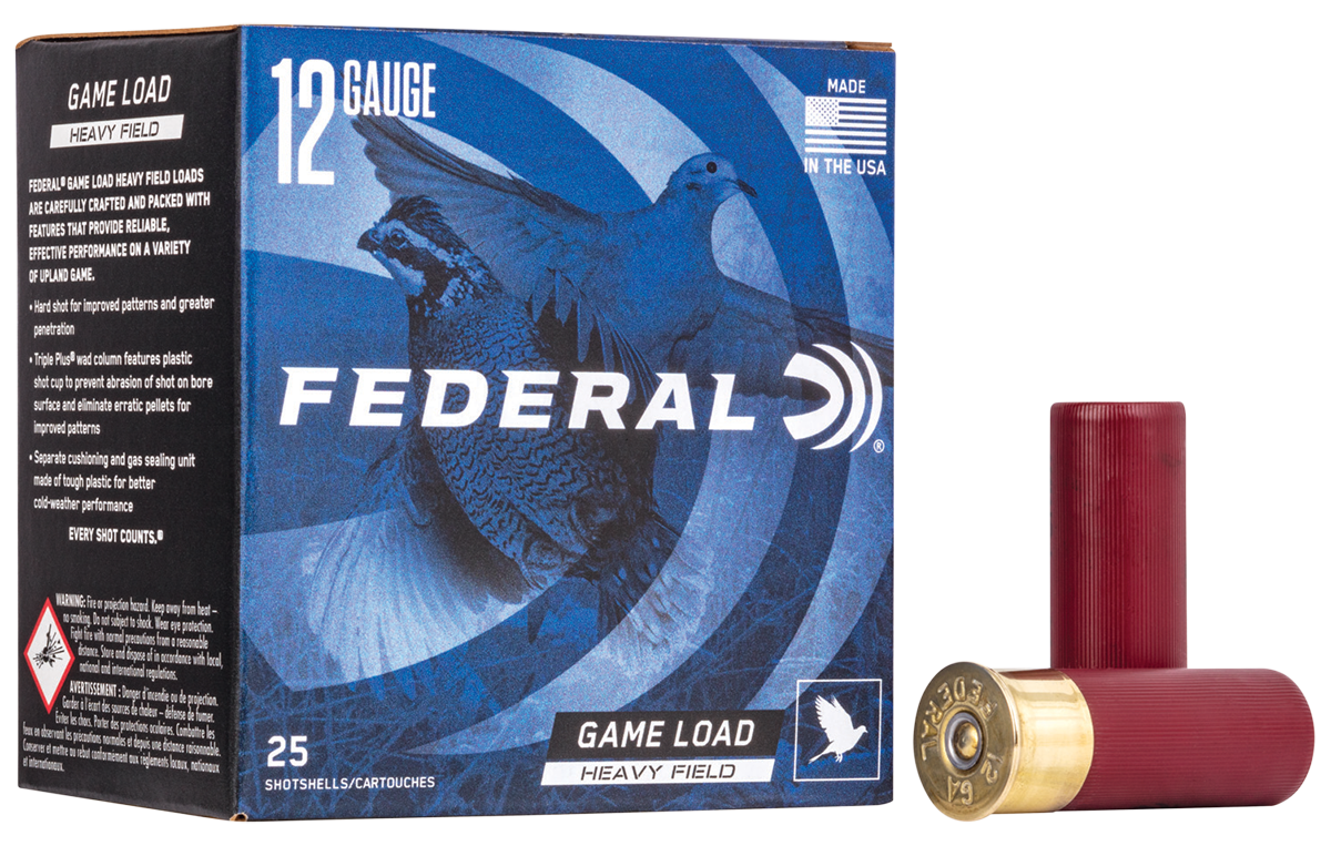 Federal Game-Shok Heavy Field 12ga 2.75" 1-1/8 oz #6 Lead Shot 25 Shells Per Box