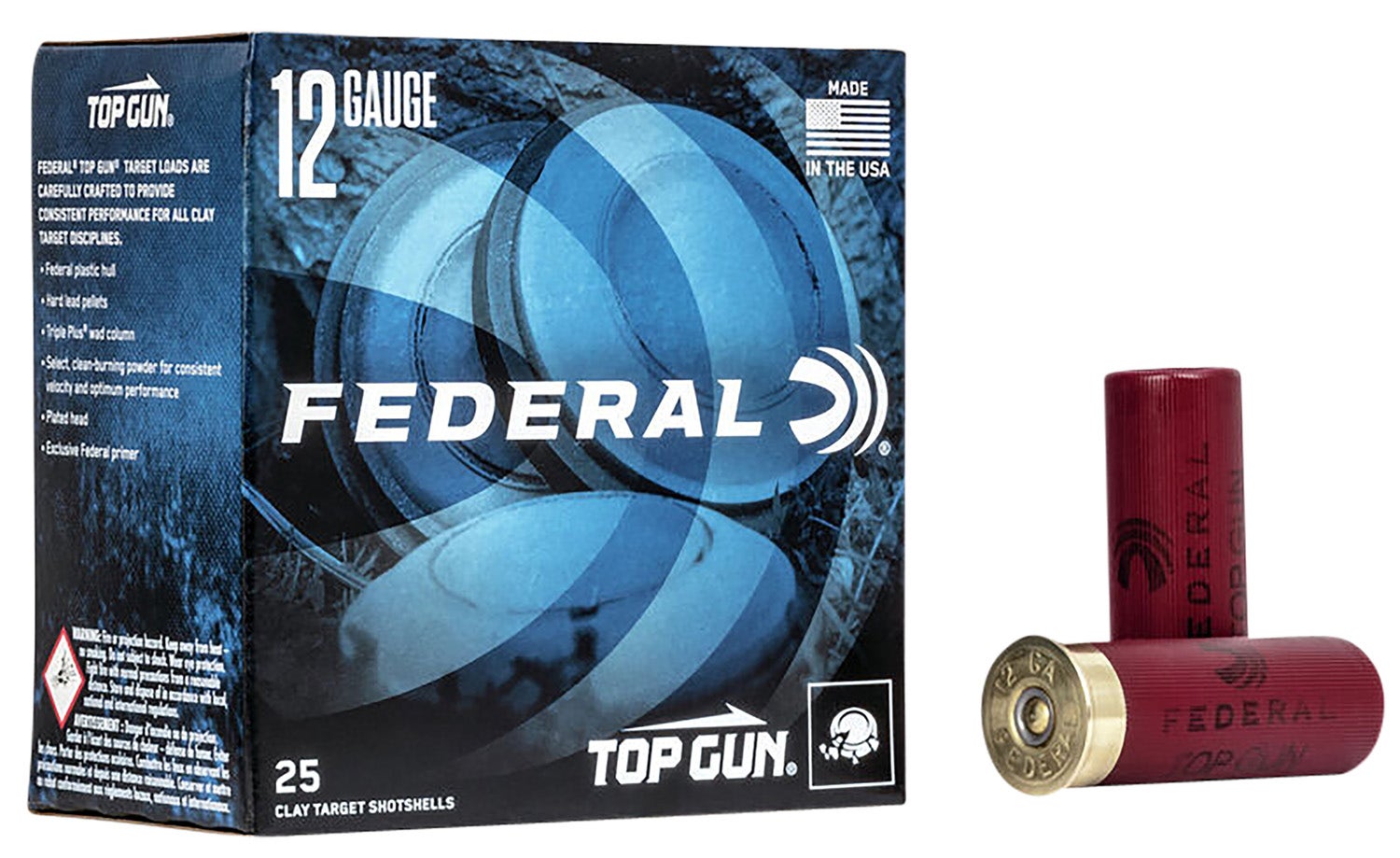Federal Top Gun 12 Gauge 2 3/4" 1 1/8 oz. #8 Shot 25 Rounds
