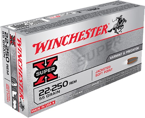 Winchester Super-X .22-250 Rem 55 Gr Pointed Soft Point