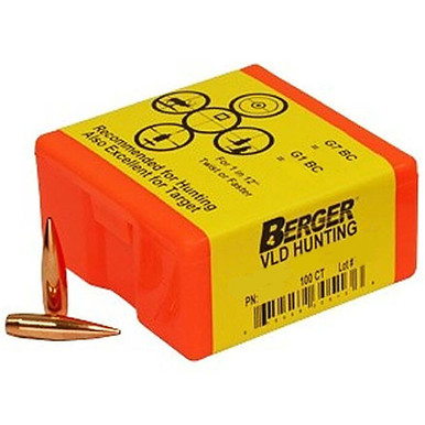 BERGER 26503 6.5MM 130GR VLD HUNTING 100 CT.
