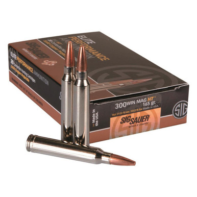 Sig Sauer Elite Copper Hunting .300 Winchester Magnum 165gr Jacketed Hollow Point 20Rnd Rifle Ammunition