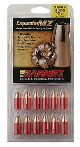 Barnes Muzzleloader .54 Cal Black Powder Expander MZ 325 gr. 24 pk.