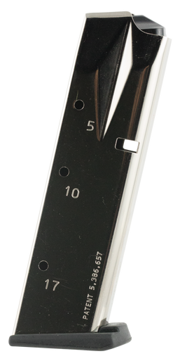 MEC-GAR MGSW5917N S&W 5900 Series/915/910/659 9mm Luger 17Rnd Nickel Finish Magazine