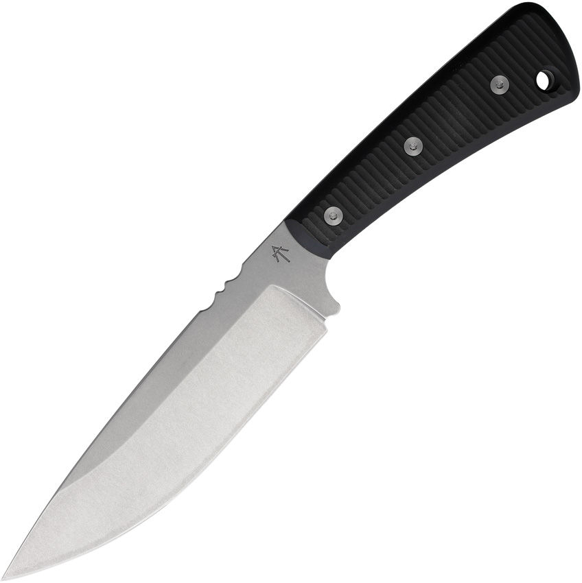 American Tomahawk Rifleman Fixed Blade Knife Black Richlite Handle - ATCRIFLEMAN
