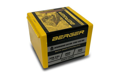 Berger Bullets OTM Tactical 33109 .338 Cal 300 gr Bullets-100cnt