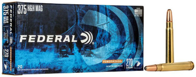 Federal Power-Shok .375 H&H Magnum 270gr Jacketed Soft Point 20Rnd Rifle Ammunition