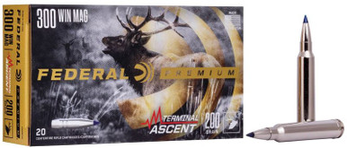 Federal Terminal Ascent .300 Winchester Magnum 200gr Slipstream Poly Tip 20Rnd Rifle Ammunition