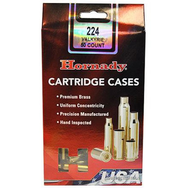 Hornady .224 Valkyrie Unprimed Rifle Brass 50cnt-8618