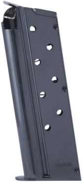 MEC-GAR MGCO908LCB 1911 9mm Luger 8Rnd Blued Steel Magazine