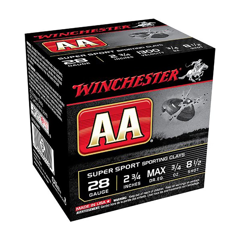 Winchester AA Target Load 28 Ga. 2.75" 1300 FPS 8.5 Shot 25 Per Box