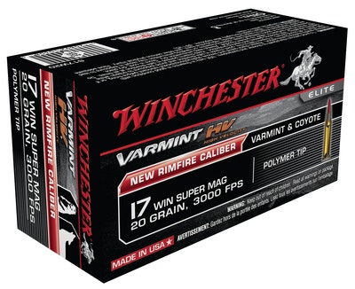 Winchester Varmint High Velocity .17 Winchester Super Magnum 20 Gr V-Max 50 Per
