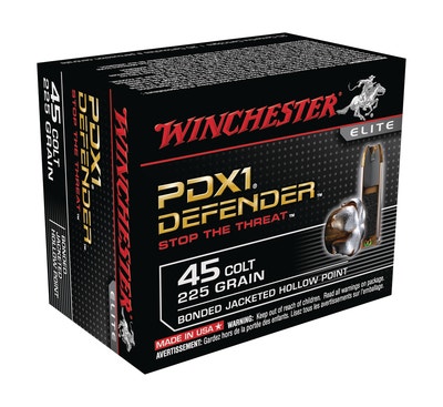 Winchester Bonded Defender .45 Colt 225 Gr Bonded PDX1 20/Box