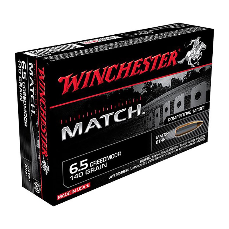 Winchester 6.5 Creedmoor 140 Gr. 2710 FPS Match