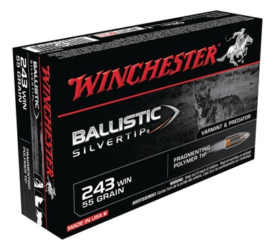 Winchester Ballistic Silvertip .243 Winchester 55 Gr