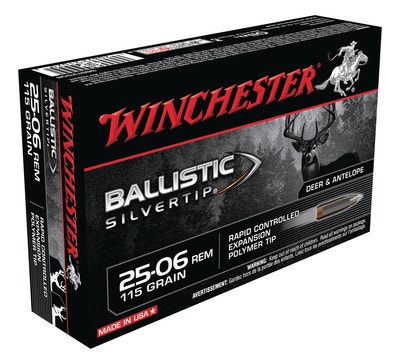 Winchester Ballistic Silvertip .25-06 Rem 115 Gr