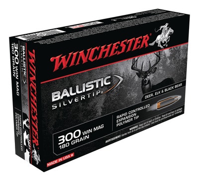 Winchester Ballistic Silvertip .300 Winchester Magnum 180 Gr
