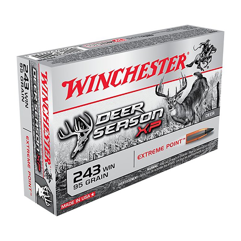 Winchester 243 Win. 95 Gr. 3100 FPS Deer Season XP 20 Per Box