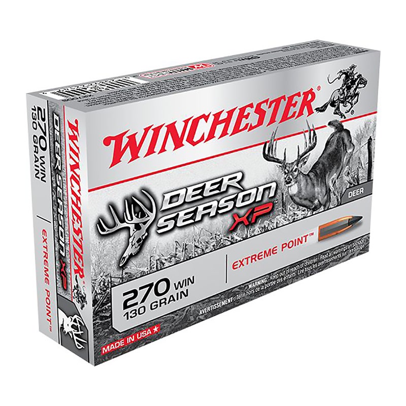 Winchester 270 Win. 130 Gr. 3060 FPS Deer Season XP 20 Per Box