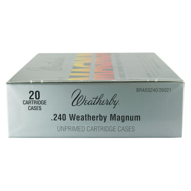 Weatherby .240 Weatherby Unprimed Rifle Brass 20cnt-BRASS240