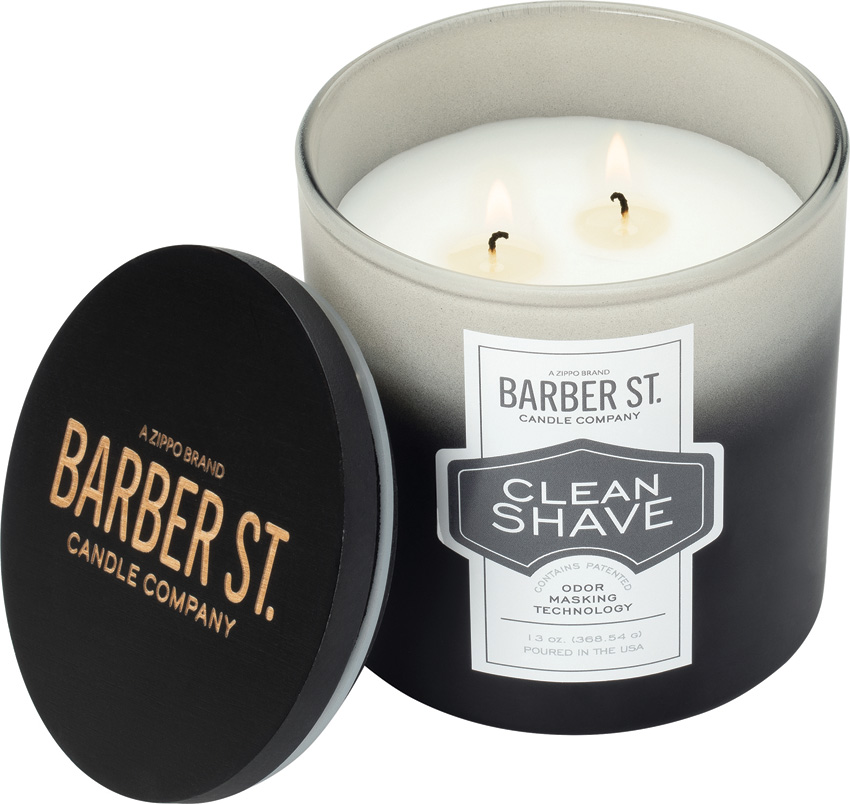 Zippo Barber Street Clean Shaven Odor Masking Candle - ZO23808