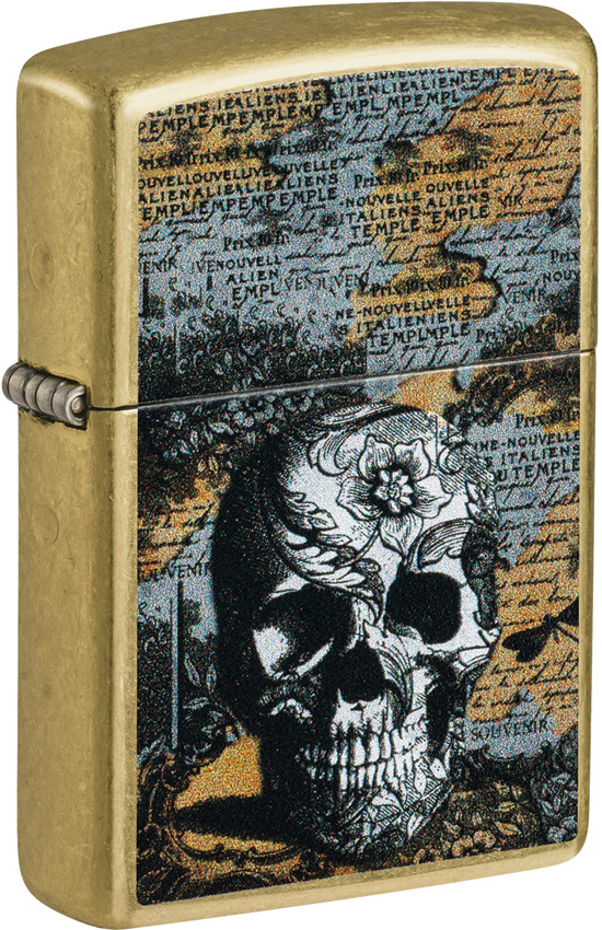 Zippo Floral Skull Lighter - ZO26913