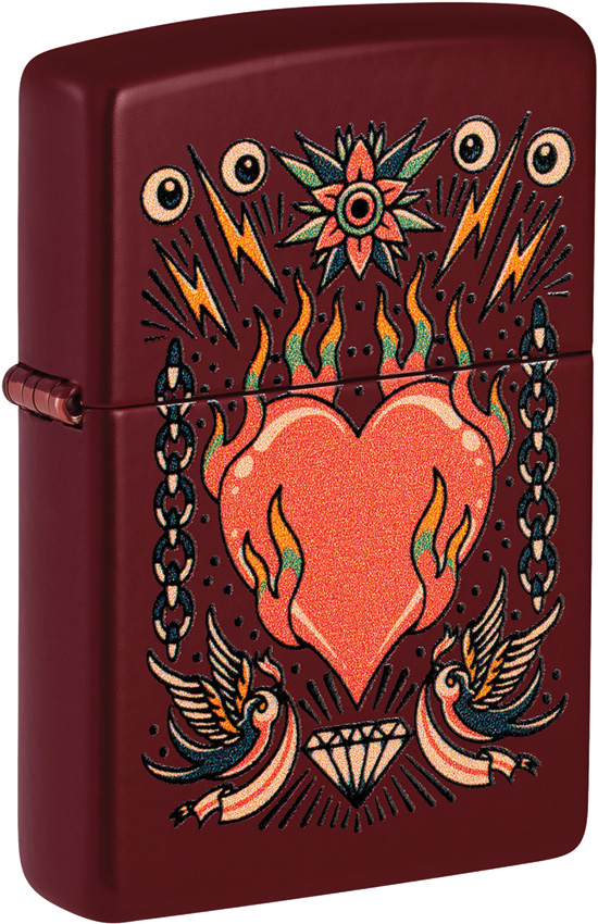 Zippo Tattoo Heart Lighter - ZO26920
