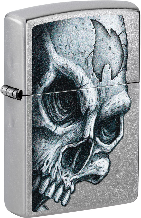 Zippo Skull and Flame Lighter - ZO26923