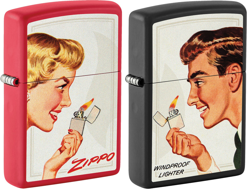 Zippo Vintage Ad Lighter Set - ZO59478