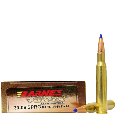 Barnes VOR-TX Rifle .30-06 Springfield 168gr Tipped TSX Boat Tail 20Rnd Rifle Ammunition