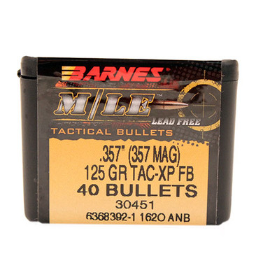 Barnes Bullets TAC-XP .357 Cal. 125 gr Hollow Point -40cnt