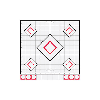 Birchwood Casey Shoot-N-C White/Black 12" Sight-In Targets - (Per 5)