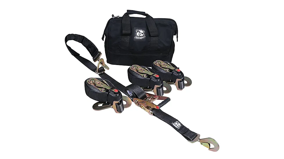 Bulldog Winch 5pc Ratcheting Axle Strap Set